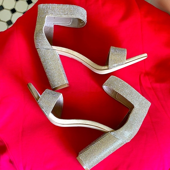 Jeffrey Campbell Sparkly Bejeweled Sandal Heels - Picture 3 of 7